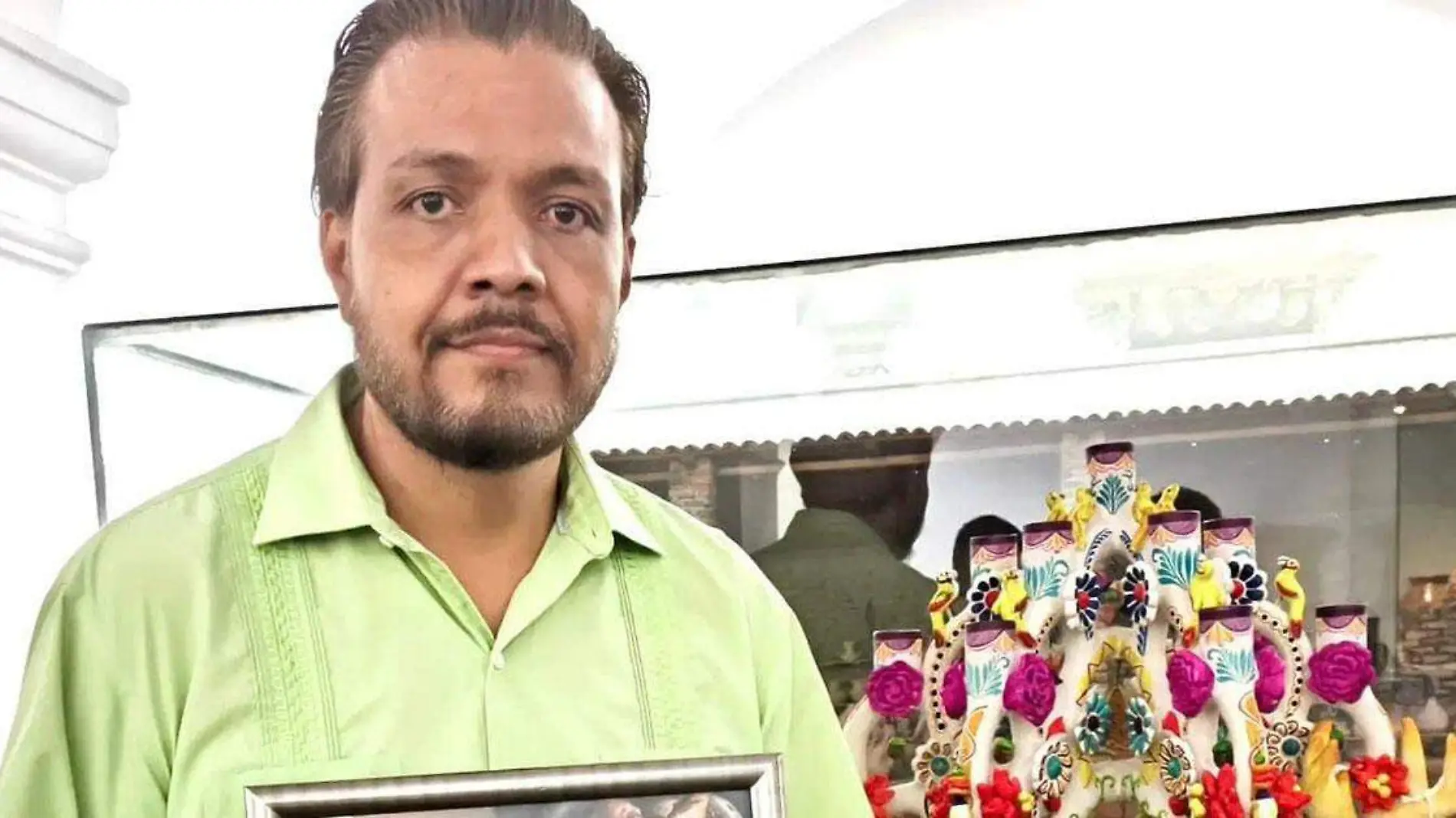 Alfredo Ulises Castillo, un artista del barro policromado originario de Izúcar de Matamoros